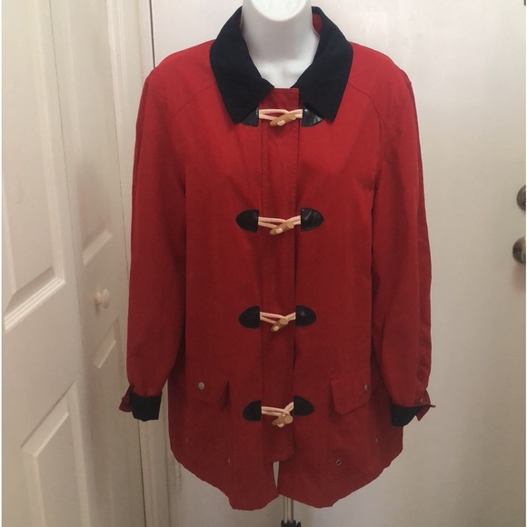 ALFRED DUNNER RED/NAVY WEATHERPROOF JACKET • Sz 10 - Picture 17 of 17